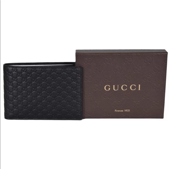 🆕Auth Gucci Wallet Black Leather Microguccissima - Picture 9 of 11